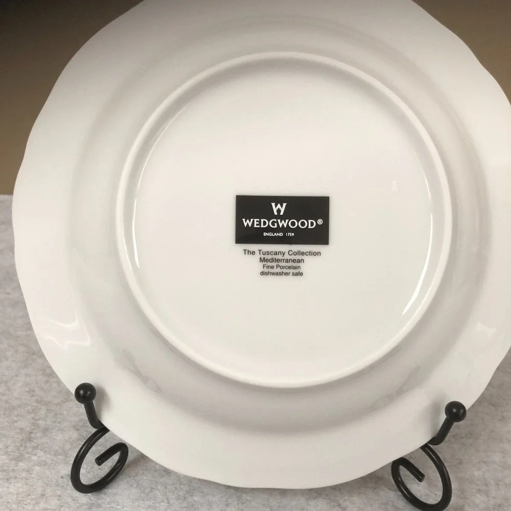 2 ~Wedgwood Tuscany Collection Mediterranean Soup/Salad Plates/Bowls 8.5